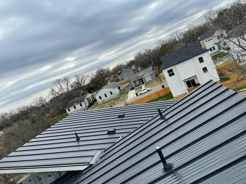 Standing seam metal roof panels with vents for Skylight Repair in Valle Vista